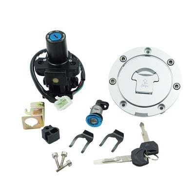 Motorkerékpár gyújtáskapcsoló gázsapka burkolat Kulcszár készlet Honda Hornet 250 VTR VTR250 CB600F 599 1998-2002 99-01 Hornet250 CB250
