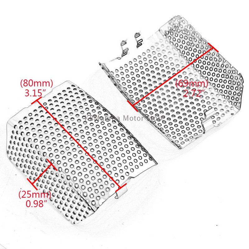 Mootorratta must/kroom esipidurisadulate komplekt Harley Touring Road King Electra Glide CVO Ultra Classic V-Rod jaoks
