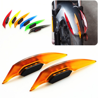 Motorcycle Electric Car Decorative Body Sticker Claw-Shaped Fixed Wind Wing Anti-Collision Protection Pad Universal Accessories