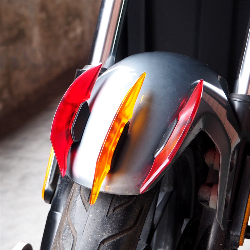 Мотоциклетна електрическа кола Декоративен стикер за каросерията С форма на нокът Фиксирано вятърно крило Защитна подложка против сблъсък Универсални аксесоари
