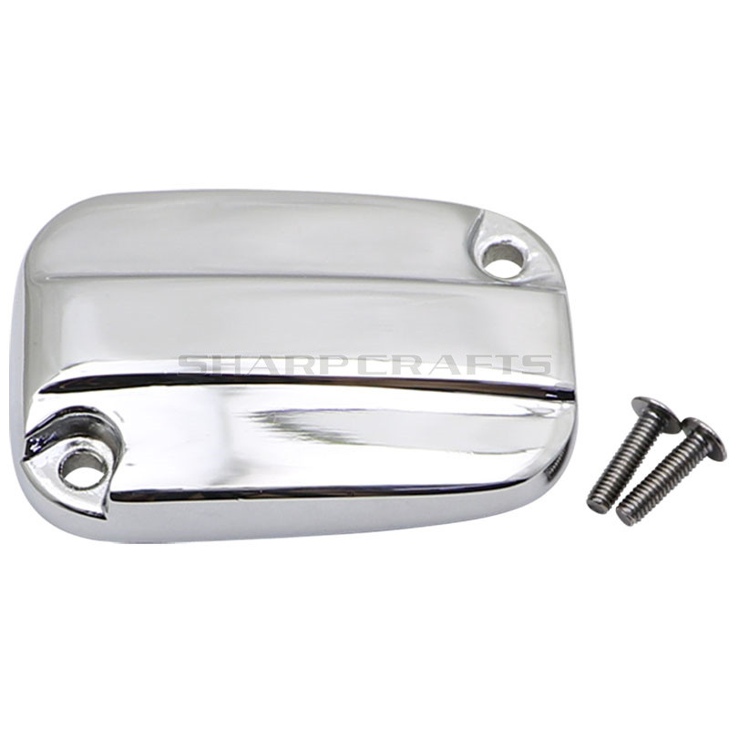 Króm motorkerékpár fékfolyadék tartály főfékhenger burkolat Harley Touring V-Rod Street Electra Glide Road King 2007-2015