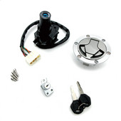 Uus mootorratta süütelüliti istme gaasikorgi kaane lukustusvõtmekomplekt Kawasaki Ninja 300 250R EX300A EX300B EX250J ABS/SE jaoks 2008-2015