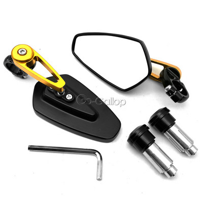 1 sada 7/8" 22mm univerzálnych motocyklových hliníkových riadidiel na zadné spätné zrkadlá, bočné spätné zrkadlá, pouličné športové bicykle