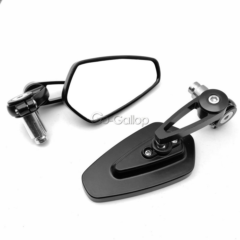 1 sada 7/8" 22mm univerzálnych motocyklových hliníkových riadidiel na zadné spätné zrkadlá, bočné spätné zrkadlá, pouličné športové bicykle