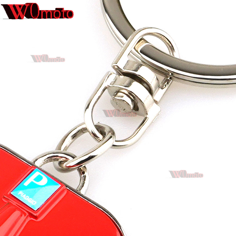 Piaggio Vespa rolleritarvikute jaoks Sprint Primavera 50 150 150S 946 jne Kroomitud mootorratta võtmehoidja võtmehoidja logoga "Vespa"