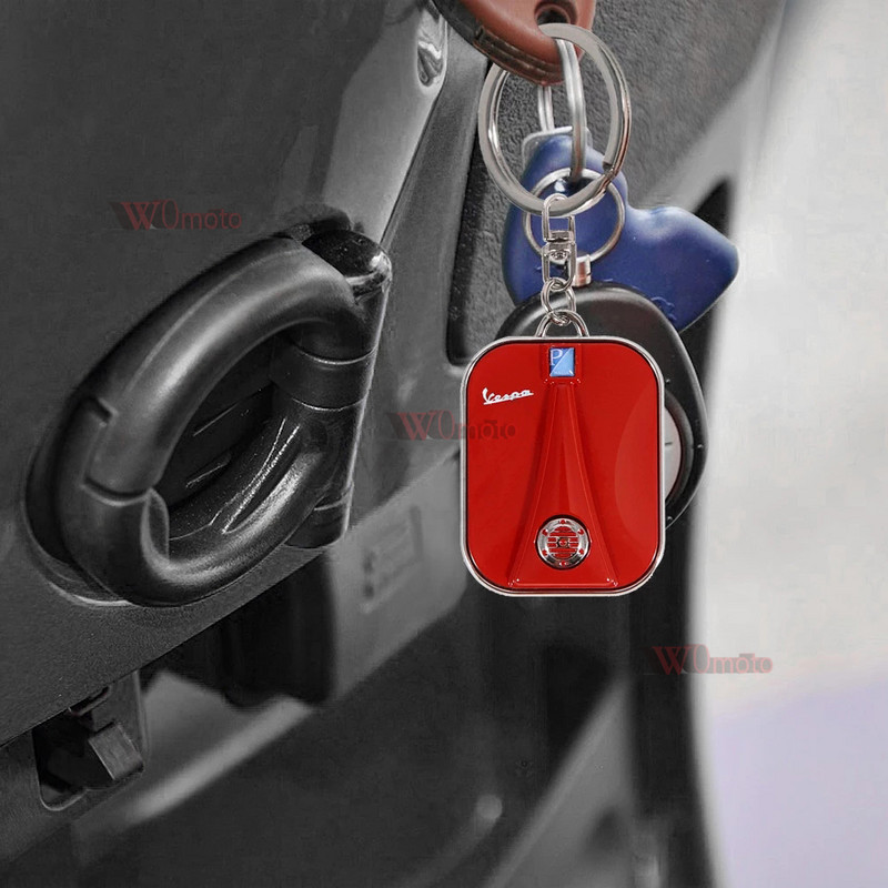 Piaggio Vespa rolleritarvikute jaoks Sprint Primavera 50 150 150S 946 jne Kroomitud mootorratta võtmehoidja võtmehoidja logoga "Vespa"