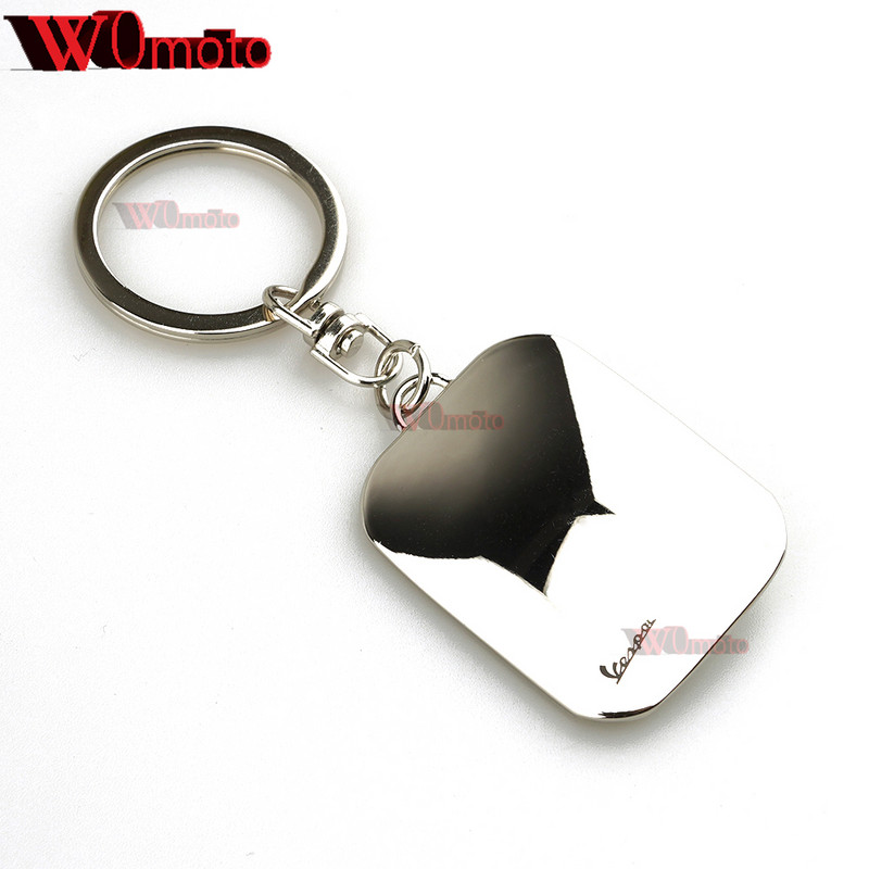 Piaggio Vespa rolleritarvikute jaoks Sprint Primavera 50 150 150S 946 jne Kroomitud mootorratta võtmehoidja võtmehoidja logoga "Vespa"