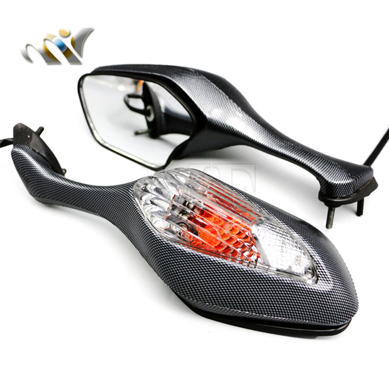 Pre motocykle Honda CBR1000RR CBR 1000RR 2008-2013 VFR1200 VFR 1200 pár spätných LED smerových svetiel, bočné zrkadlá, čierne