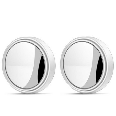 2 vnt HD stiklo automobilio aklosios zonos veidrodis, automatinis motociklas, 360° reguliuojamas plataus kampo galinio vaizdo veidrodžiai, ypač apvalus pristatymas