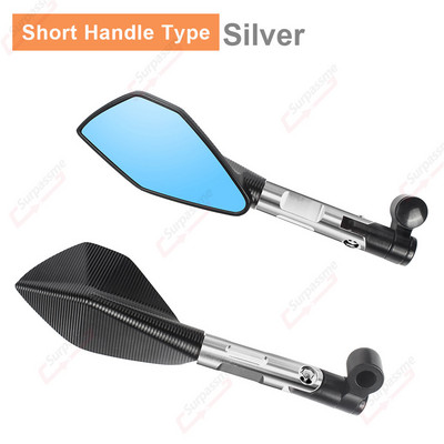 Nastaviteľné spätné zrkadlo na riadidlá motocykla, CNC hliníkové zliatiny, elektrické kolobežky, spätné zrkadlo, bočné zrkadlá, príslušenstvo