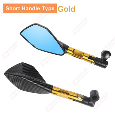 Nastaviteľné spätné zrkadlo na riadidlá motocykla, CNC hliníkové zliatiny, elektrické kolobežky, spätné zrkadlo, bočné zrkadlá, príslušenstvo