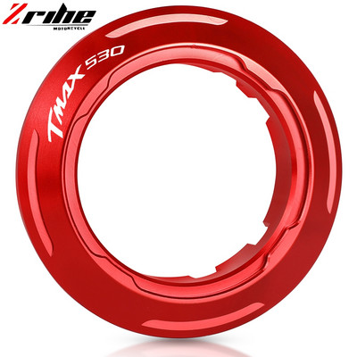Αξεσουάρ μοτοσυκλέτας CNC Αλουμίνιο Ignition Key Switch Protector Ring For Yamaha TMAX TMAX530 TMAX 530 T-MAX 530 2013 2014 2015