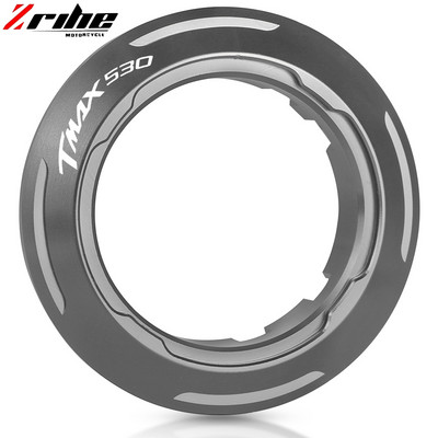 Αξεσουάρ μοτοσυκλέτας CNC Αλουμίνιο Ignition Key Switch Protector Ring For Yamaha TMAX TMAX530 TMAX 530 T-MAX 530 2013 2014 2015