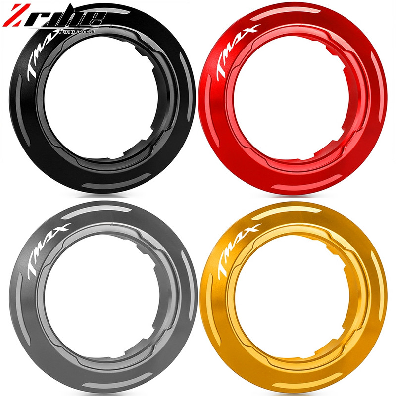 Αξεσουάρ μοτοσυκλέτας CNC Αλουμίνιο Ignition Key Switch Protector Ring For Yamaha TMAX TMAX530 TMAX 530 T-MAX 530 2013 2014 2015