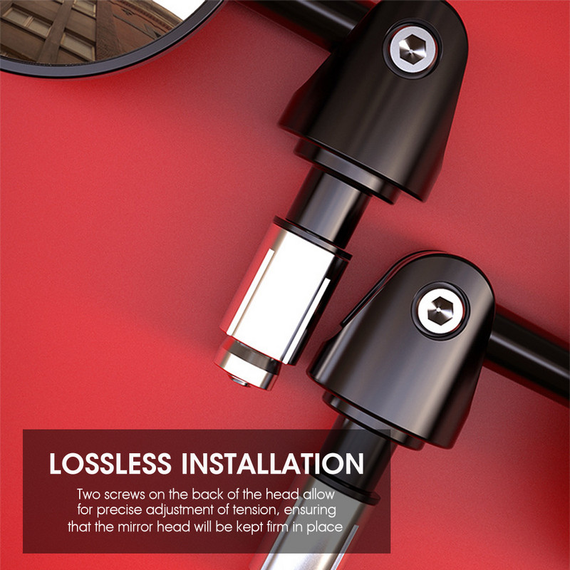 2db/pár motorkerékpár visszapillantó tükrök kerek 7/8"-os kormányvég, összecsukható motoros oldal Cafe Racerhez, új univerzális 2022-es autó