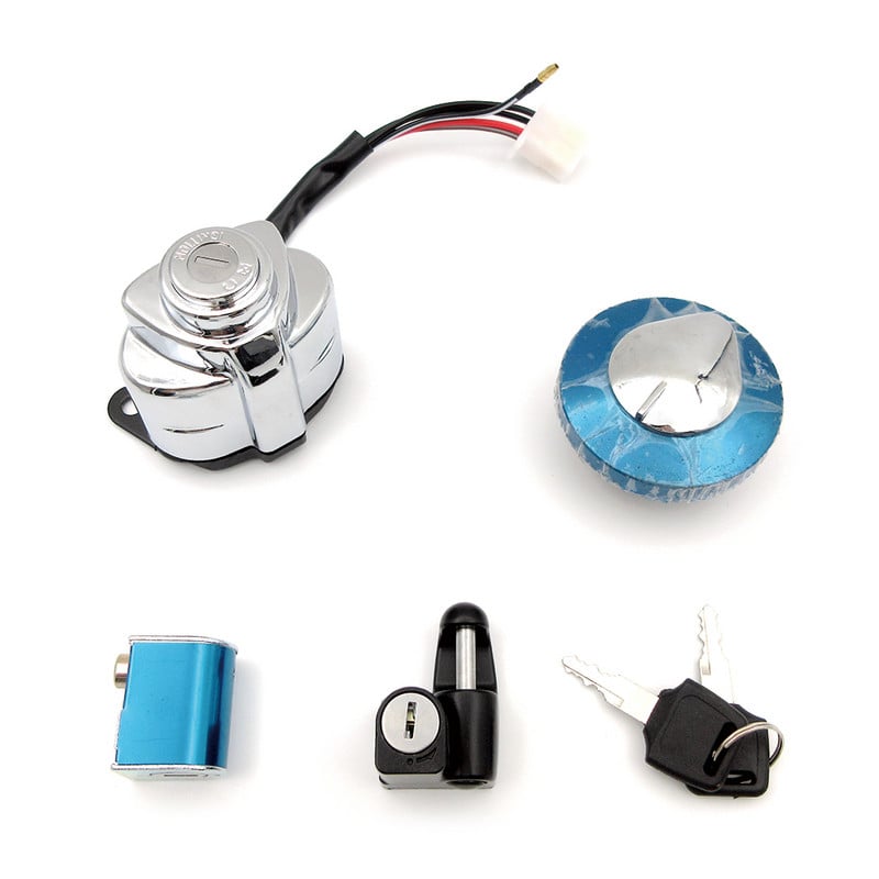 Honda CMX250 Rebel Magna 250 VT250 VT600 Shadow Steed XLV 400 VT750 motorkerékpárokhoz Üzemanyag Gáztartály sapka fedél Olaj Benzin Zárkulcsok