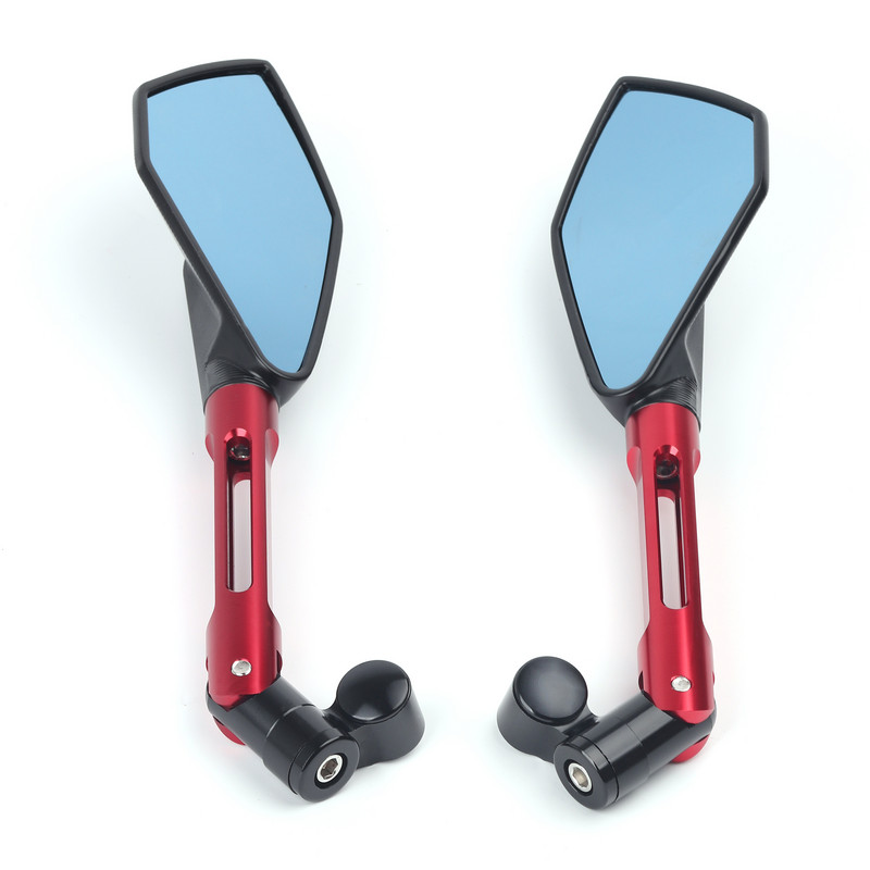 Univerzálne motocyklové zrkadlo CNC bočné spätné zrkadlo modré antireflexné pre Yamaha MT01 MT25 MT03 MT07 MT09 MT10