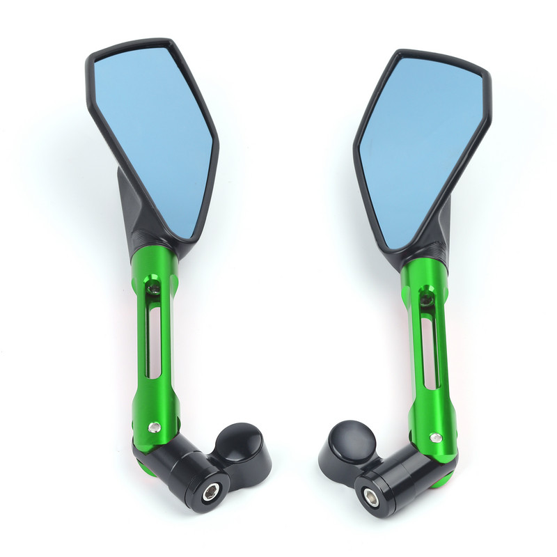 Skirtas kawasaki Z900 Z1000 Z800 Z750 Z650 Z300 Z250 Z125 universalus motociklo veidrodėlis CNC šoninis galinio vaizdo mėlynas veidrodis nuo akinimo