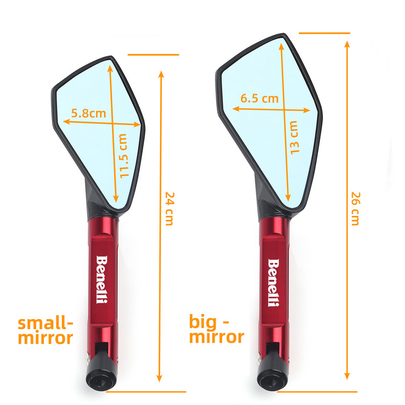 Univerzális motorkerékpár tükör CNC oldalsó Hátsó kék tükröződésmentes Benelli BN600 BN302 Stels600 BJ250 BJ 250 TNT125 135 TNT250 típushoz