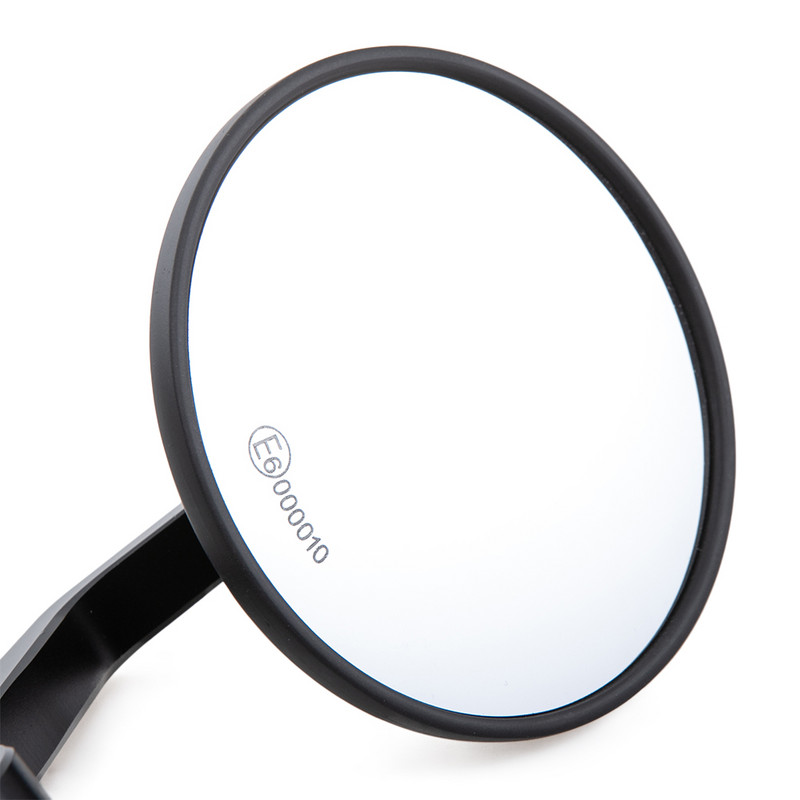 Spätné zrkadlo na riadidlá motocykla, univerzálne, 7/8" 22mm, okrúhle, pre skútre Suzuki, Honda, Kawasaki, DUCATI