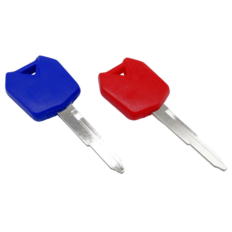 Dvojfarebný prázdny kľúč od motocykla, nezostrihaná čepeľ transpondérového kľúča, prázdne diely čepele pre ZX6R 9R 10R 12R 14R NINJA 600 650 ZZR