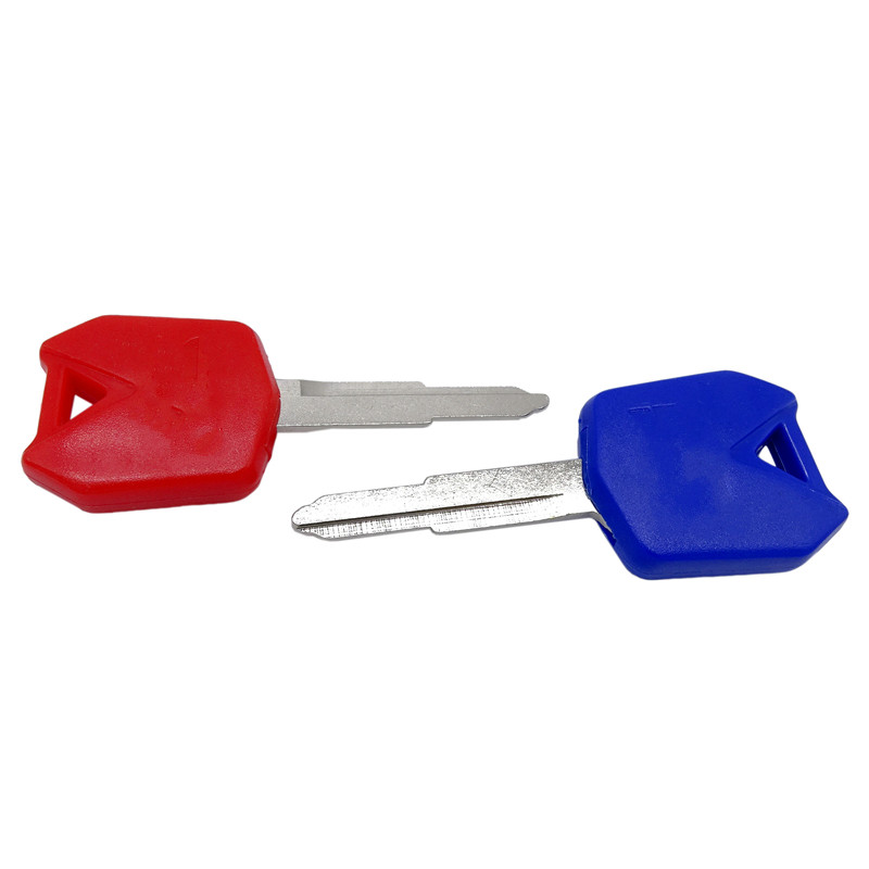 Dvojfarebný prázdny kľúč od motocykla, nezostrihaná čepeľ transpondérového kľúča, prázdne diely čepele pre ZX6R 9R 10R 12R 14R NINJA 600 650 ZZR