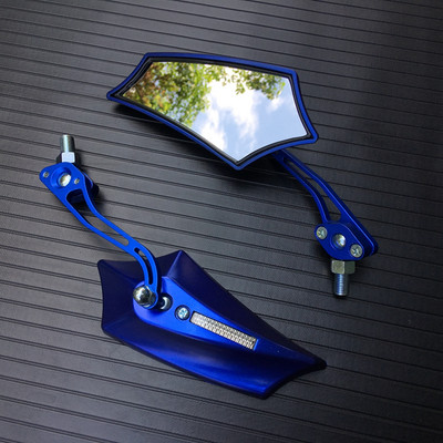 2 db motorkerékpár bal jobb oldali 8 mm-es 10 mm-es visszapillantó tükrök cserélhető csavarokkal Universial Yamaha Honda Kawasaki Suzukihoz