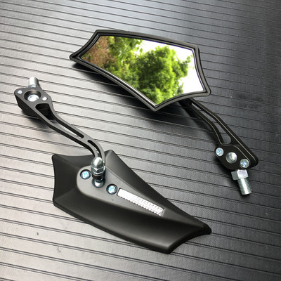 2 db motorkerékpár bal jobb oldali 8 mm-es 10 mm-es visszapillantó tükrök cserélhető csavarokkal Universial Yamaha Honda Kawasaki Suzukihoz