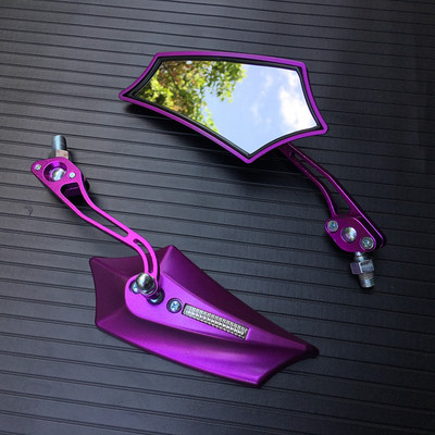 2 db motorkerékpár bal jobb oldali 8 mm-es 10 mm-es visszapillantó tükrök cserélhető csavarokkal Universial Yamaha Honda Kawasaki Suzukihoz