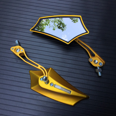 2 db motorkerékpár bal jobb oldali 8 mm-es 10 mm-es visszapillantó tükrök cserélhető csavarokkal Universial Yamaha Honda Kawasaki Suzukihoz