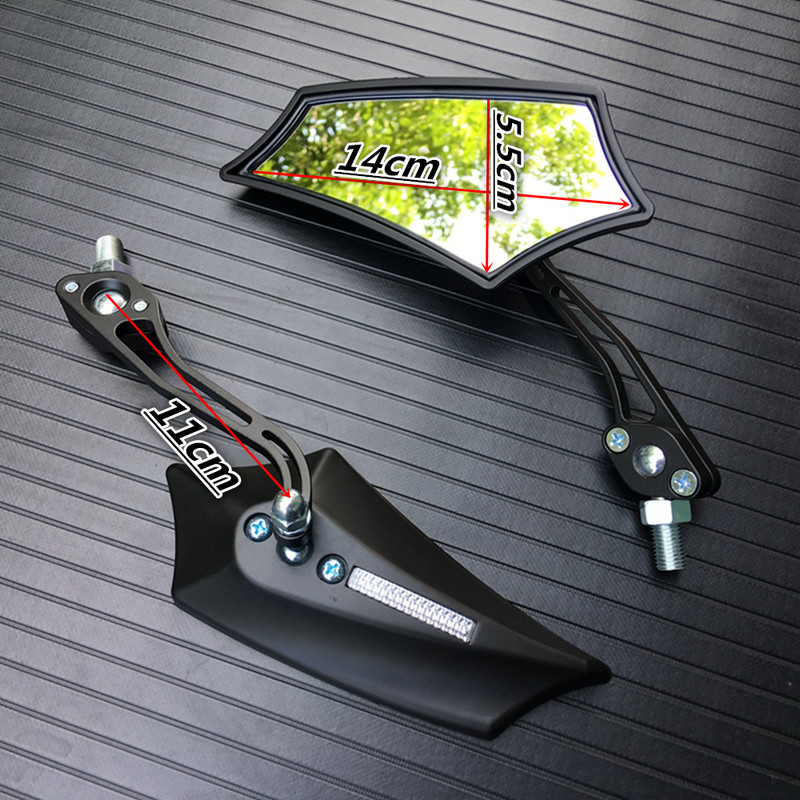 2 db motorkerékpár bal jobb oldali 8 mm-es 10 mm-es visszapillantó tükrök cserélhető csavarokkal Universial Yamaha Honda Kawasaki Suzukihoz