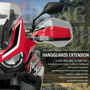 Handguard Windshield Extensions Hand Shield Protector Bar για HONDA CRF1100L CRF 1100L 1100 L Africa Twin Adventure Sports