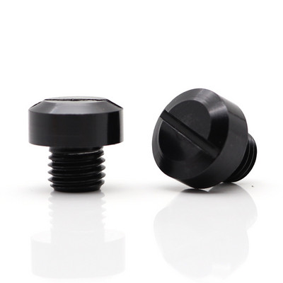 2 ks univerzálnych motocyklových CNC záslepiek M10 do zrkadla, skrutiek, krytov, skrutiek, motocyklových doplnkov pre zrkadlá Honda a Suzuki.