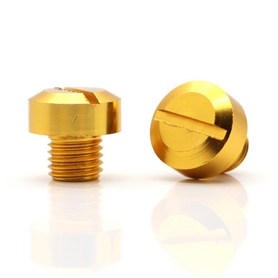 2 ks univerzálnych motocyklových CNC záslepiek M10 do zrkadla, skrutiek, krytov, skrutiek, motocyklových doplnkov pre zrkadlá Honda a Suzuki.