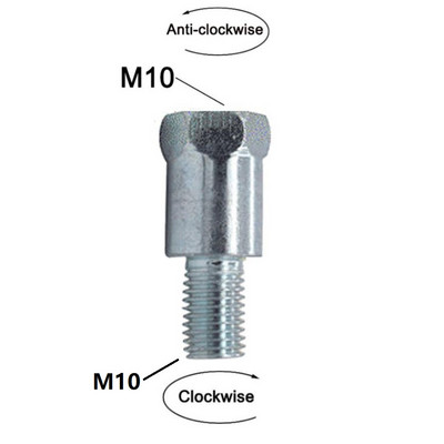 1 vnt. 8/10 mm M8 M10 veidrodžio adapteris pagal laikrodžio rodyklę metalinis paaukštinimas galinio vaizdo varžto varžtas, sriegio keitimo varžtas, motociklo veidrodžio varžtas