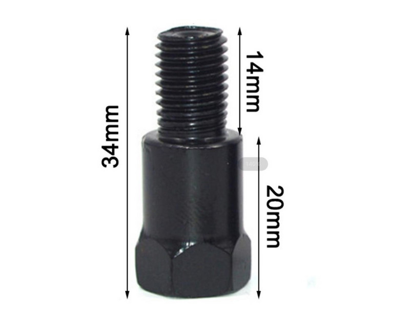 1 vnt. 8/10 mm M8 M10 veidrodžio adapteris pagal laikrodžio rodyklę metalinis paaukštinimas galinio vaizdo varžto varžtas, sriegio keitimo varžtas, motociklo veidrodžio varžtas