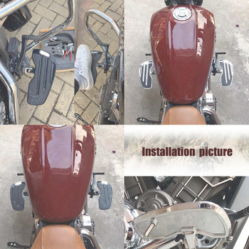 За Indian Scout 2016-2018 Front Foot Peg Pedal Scout Sixty 2016-2021 Scout Bobber 2018 Мотоциклет Widening Driver Foot Pedal