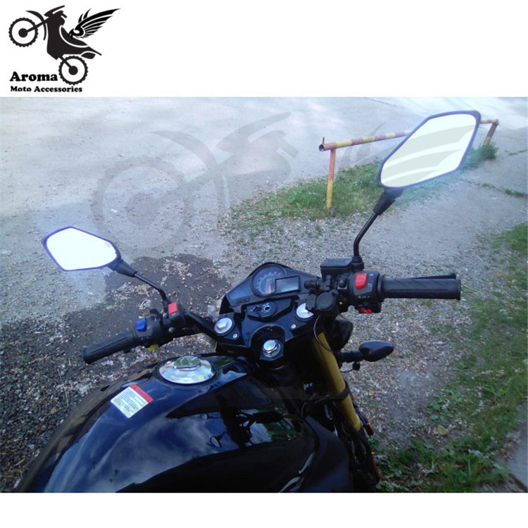 juodos anglies pluošto spalvos universalus 10mm 8mm varžtas motocross keturratis visureigis purvo duobė motociklo šoninis veidrodėlis benelli yamaha suzuki kawasaki honda cb500x cb650f pcx 125 priedai moto galinio vaizdo motociklo veidrodėlis