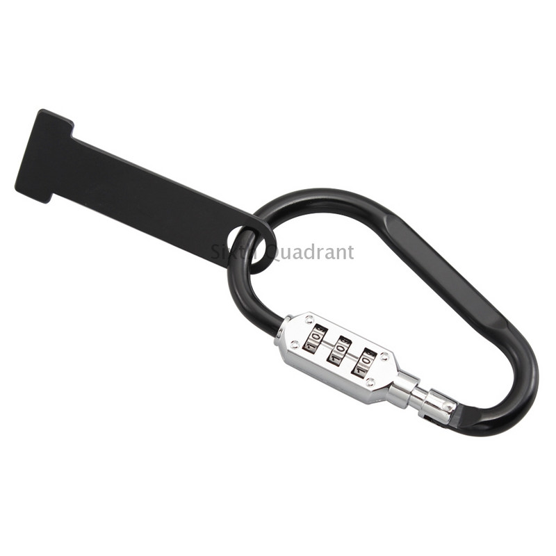 Chrómový čierny zámok na motocyklovú prilbu, odolný 3-miestny kombinovaný bezpečnostný zámok na prilbu, T-bar l pre Honda, Kawasaki, Yamaha, Dirt Bike