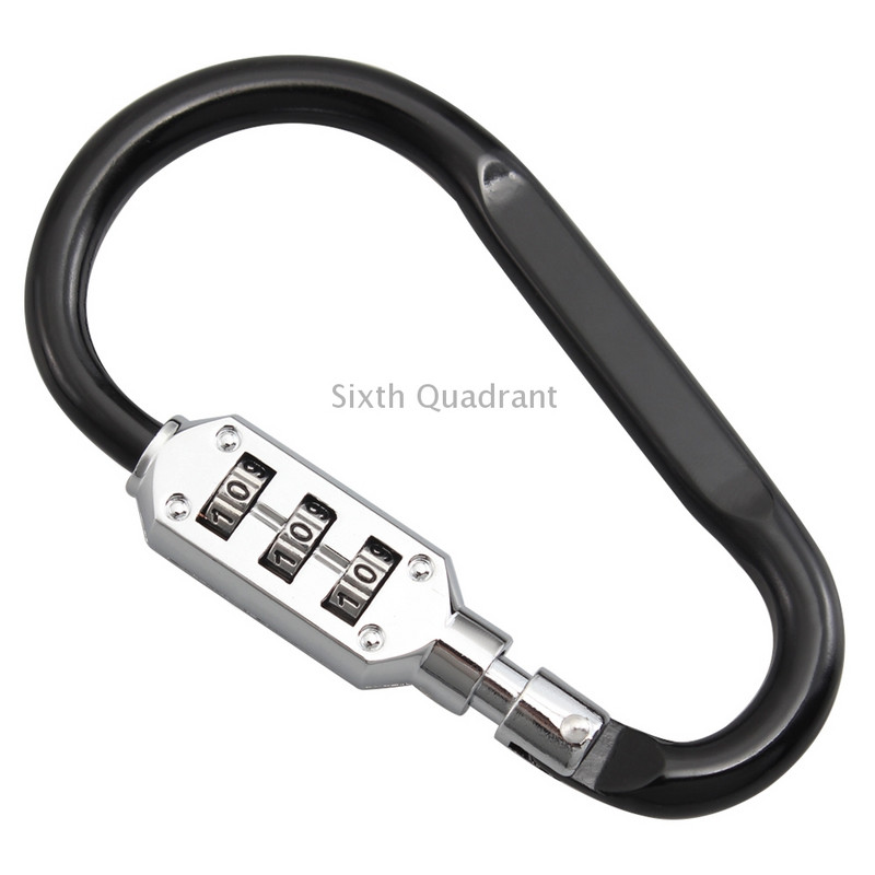 Chrómový čierny zámok na motocyklovú prilbu, odolný 3-miestny kombinovaný bezpečnostný zámok na prilbu, T-bar l pre Honda, Kawasaki, Yamaha, Dirt Bike