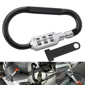 Blocare cască de securitate Blocare antifurt Buckl T-bar Combinație de parolă din 3 cifre pentru Harley Honda Yamaha E Bike Scooter Biciclete