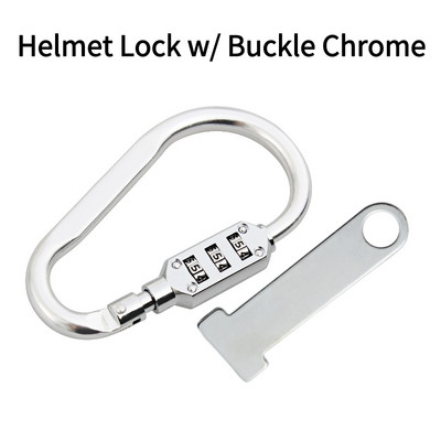 Blocare cască de securitate Blocare antifurt Buckl T-bar Combinație de parolă din 3 cifre pentru Harley Honda Yamaha E Bike Scooter Biciclete