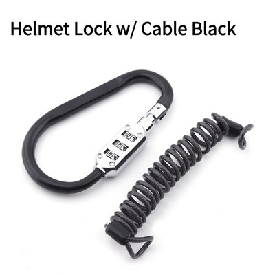 Blocare cască de securitate Blocare antifurt Buckl T-bar Combinație de parolă din 3 cifre pentru Harley Honda Yamaha E Bike Scooter Biciclete