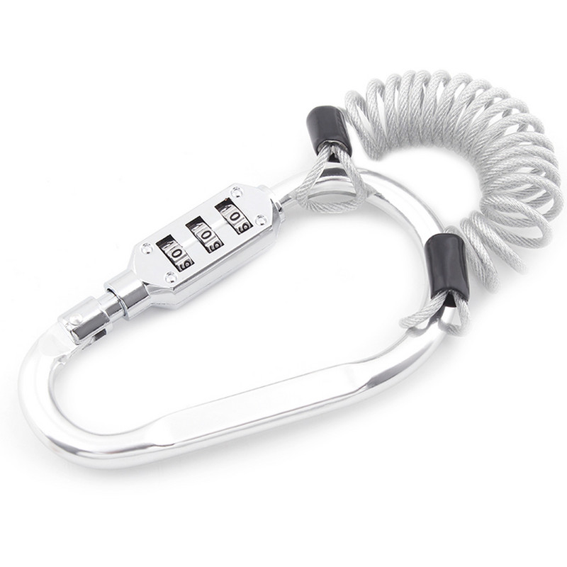 Защитна ключалка за каска Защитна ключалка против кражба Закопчалка T-bar Комбинация от 3-цифрена парола за Harley Honda Yamaha E Bike Scooter Bicycles