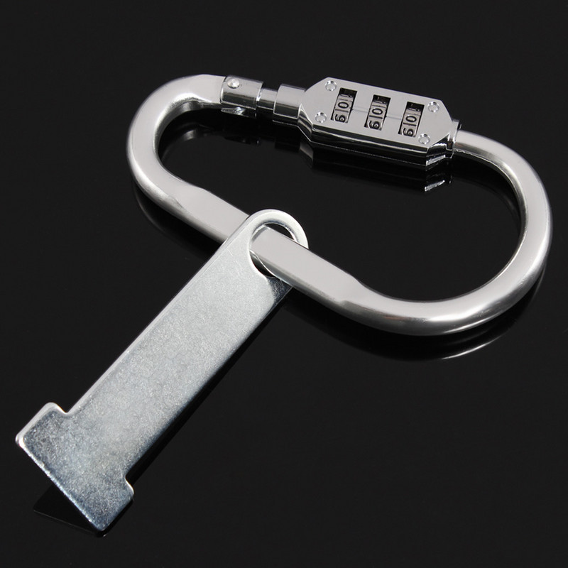 Защитна ключалка за каска Защитна ключалка против кражба Закопчалка T-bar Комбинация от 3-цифрена парола за Harley Honda Yamaha E Bike Scooter Bicycles