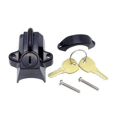 Univerzálne sady zámkov na motocyklové prilby pre Harley 7/8" až 1-1/4" 25-32mm čierne/chrómové, vysoko kvalitné, zámok na kľúč na riadidlá