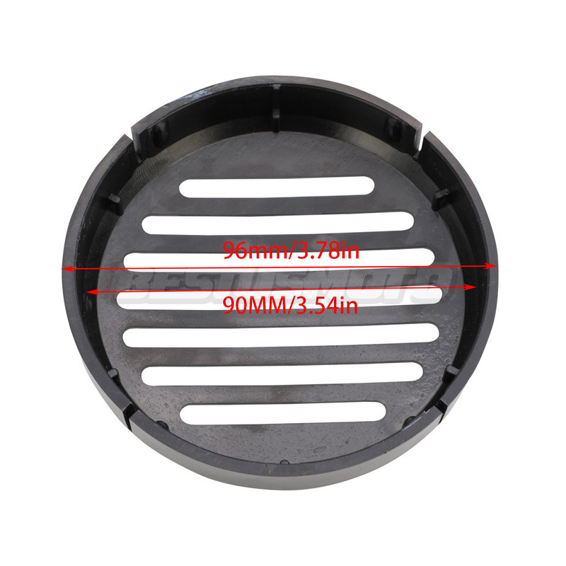 Kryt klaksónu s okrúhlou drážkou pre motocykel 9 cm/3,5" pre Honda Shadow VT1100 VT750 ACE Aero RS Spirit VT VLX 600 VTX1300 VTX1800