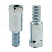 Páros motorkerékpár hátsó tükör adapterek M10 10mm 8MM M8 óramutató járásával ellentétes jobb bal oldal menet csere növelő csavarok