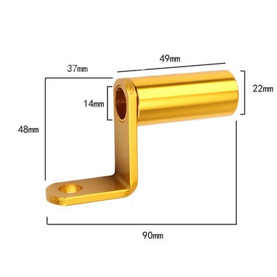 Cafe Racer motorkerékpár fogantyú CNC alumínium bilincs telefonhoz USB töltő tartóra szerelhető visszapillantó tükör tartó Univerzális tartozékok