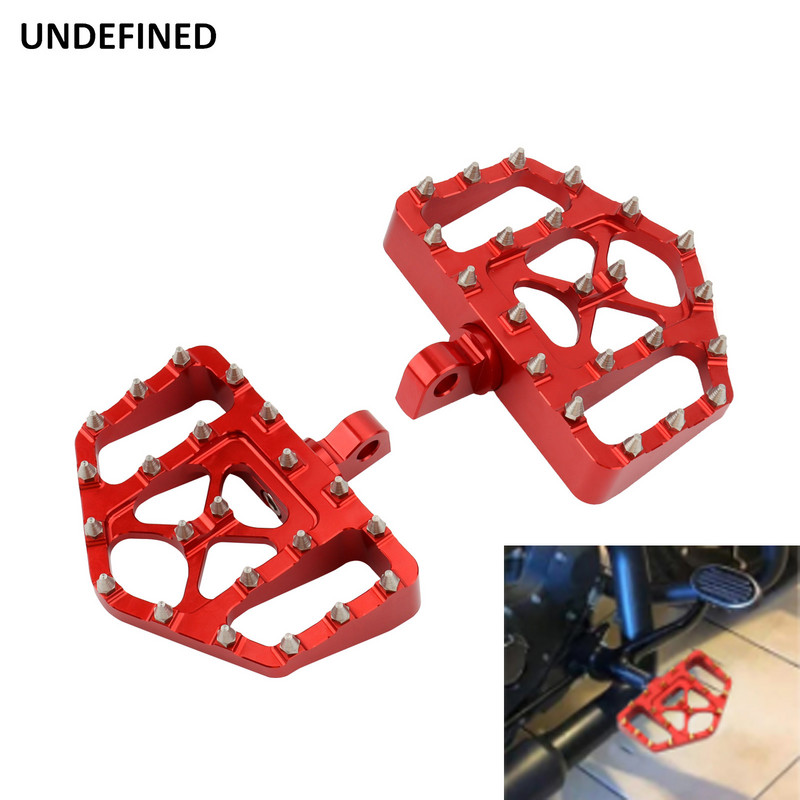 MX lábtartók Motorkerékpár széles zsír padlólemezek Chopper lábtartók Harley Dyna Sportster 883 1200 Softail Fatboy Street Bob Slim számára